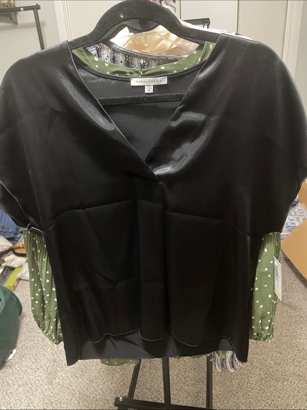 Trash and Sophie M 100% poly top black
